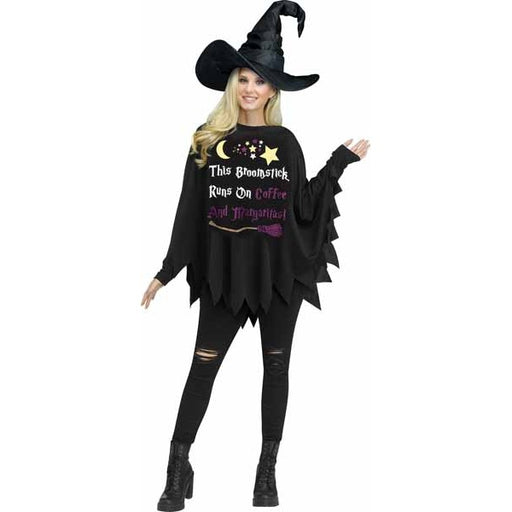 Poncho de costume de sorcière pour fête, taille unique du 4 au 14
