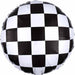 Checkerboard 18-Inch Round Foil Balloon