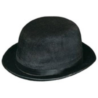 Black Duraform Vel-Felt Derby Hat