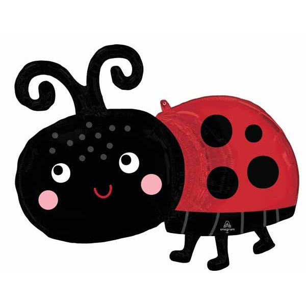 Happy Ladybug 31-Inch Shaped Foil Balloon