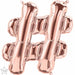 16 Inch Rose Gold Hashtag Symbol Balloon