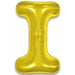 Gold Letter I Foil Balloon, 34 Inch