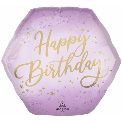 Lavender Luxe Happy Birthday Foil Balloon, 23 Inch