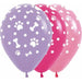 PAW PRINTS GIRL ASST 11" SEMPERTEX 50/BG