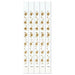 Gold Star Pattern Wristbands, 100 Pack