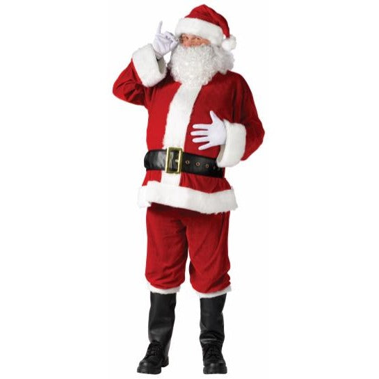 Velour Santa Suit Costume, Adult Plus Size XL 50-54