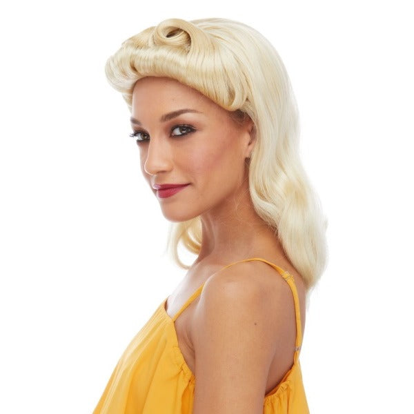 1940s Pin-Up Girl Wig - Blonde