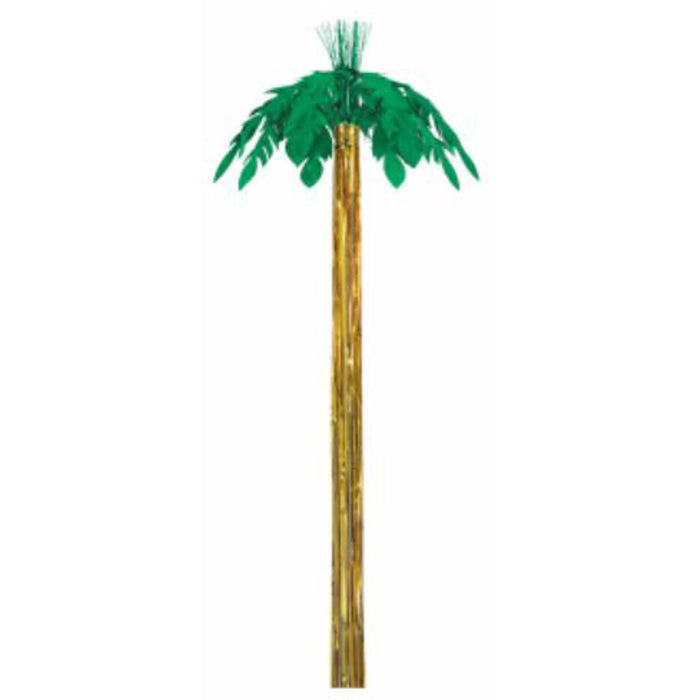 "8' Metallic Palm Tree - Perfect For Tropical Parties"