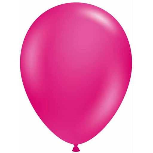 TUFTEX 17-Inch Crystal Magenta Latex Balloons, 50 Count