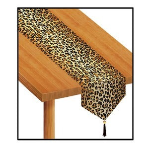 Leopard Print Table Runner, 6 ft x 11 in