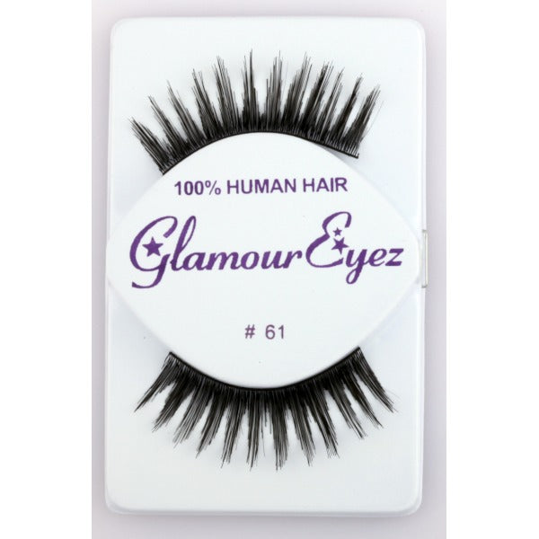 Glamour Eyez Black False Eyelashes, Regular #61
