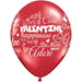 Sweet Valentine Messages 11-Inch Latex Balloons, 50 Count