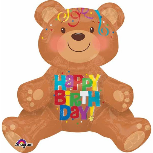 HAPPY BDAY BEAR A75 SITTING MULTI PK