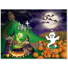 Halloween Insta-Mural Wall Decoration, 1 Count