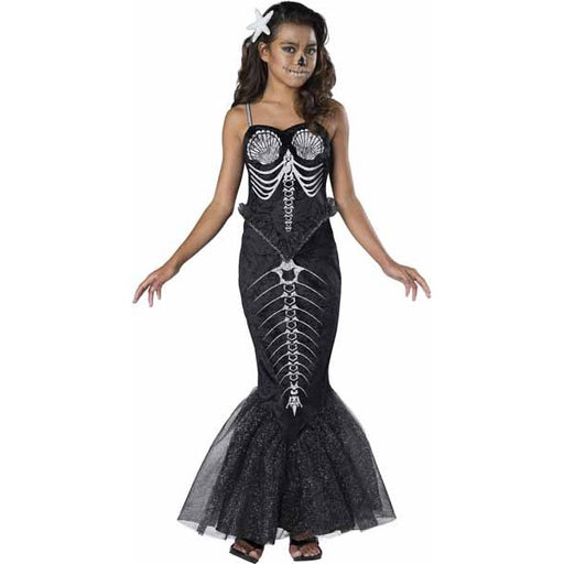 Skeleton Mermaid Tween Costume, Medium (10-12)