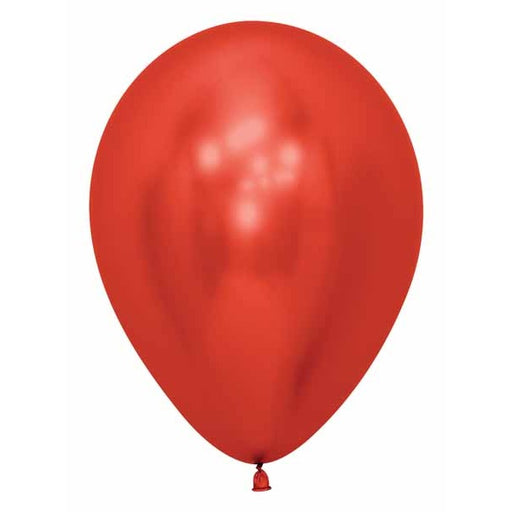 Sempertex 11-Inch Reflex Crystal Red Latex Balloons, 50 Count