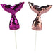 Sequined Mermaid Tail Picks, 4 Pack