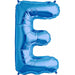 34-Inch Blue Letter E Balloon