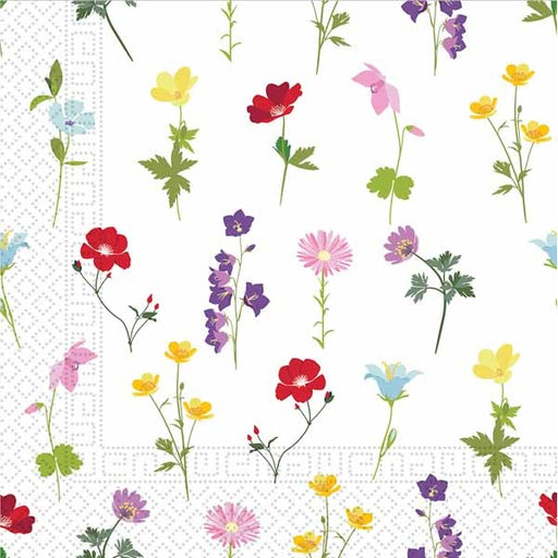 Flowers Field 3-Ply Luncheon Napkins, 20 Count