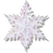 Opal Metallic Snowflake Decoration, 24 Inches