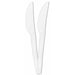 White Reusable Knives, 10 Pack