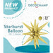 DecoChamp Gold Starburst Foil Balloon, 22 Inch