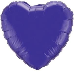 Ballon en aluminium Quartz Purple Heart 18"