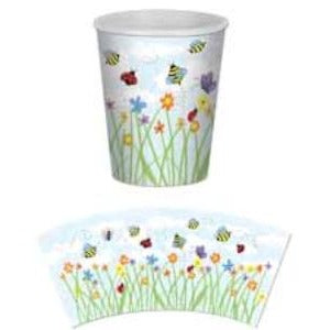 GARDEN BEVERAGE CUPS 9OZ. 8/PK