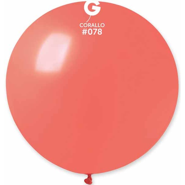 Gemar 31" Coral #078 Latex Balloon, 1 Count