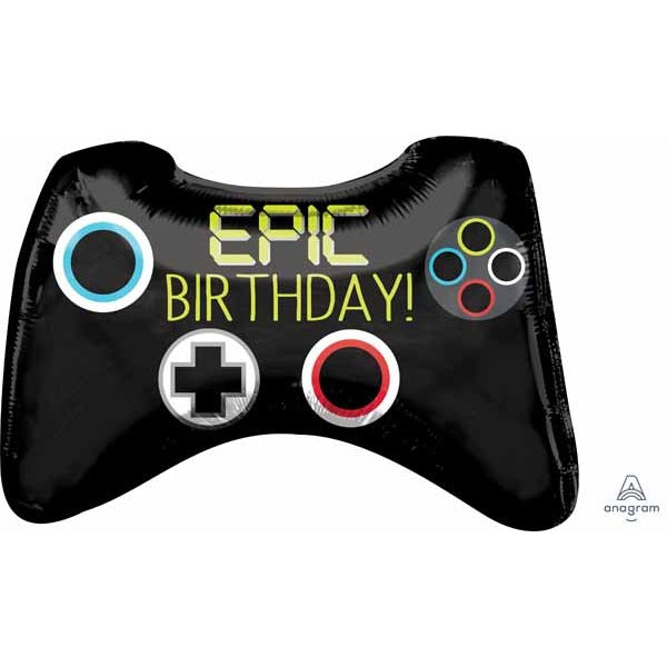Epic Birthday Game Controller Shaped Foil Balloon