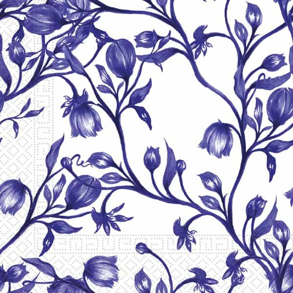 Blue Porcelain 3-Ply Luncheon Napkins, 20 Pack
