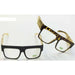 Clear Lens Glasses with Gold Chain Arms, 12 Pairs