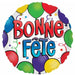 Bonne Fête Fun Birthday 18" Round Foil Balloon