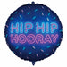 Hip Hip Hooray 18" Round Foil Balloon