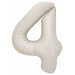 Decochamp 34-Inch Latte Number 4 Balloon