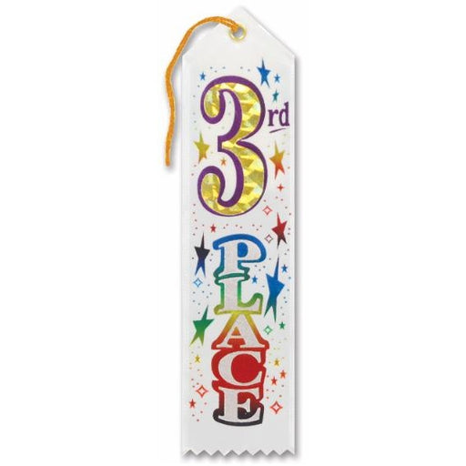 Ruban de récompense pour la 3e place, 2 x 8 pouces