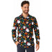 Suitmeister Men's Santa & Elves Christmas Shirt, Large