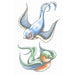 Tinsley Transfers Vintage Swallows Temporary Tattoo