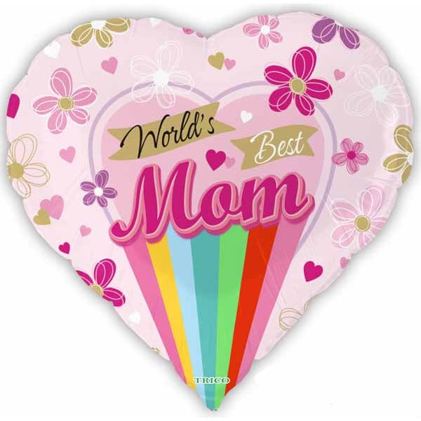 World's Best Mom 18" Foil Balloon