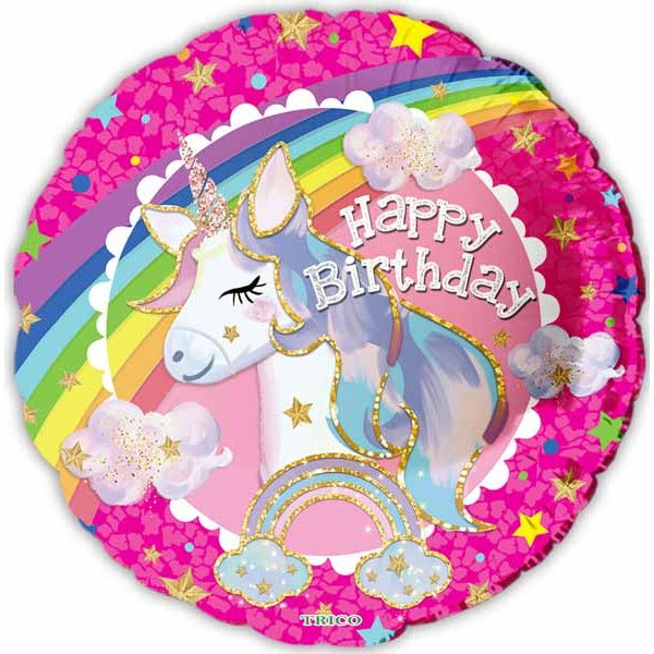 Happy Birthday Unicorn 18" Foil Balloon