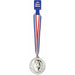 Silver 4-Inch Award Medal with 30-Inch Ribbon
