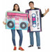 Cassette & Boombox Adult Couples Costume Set