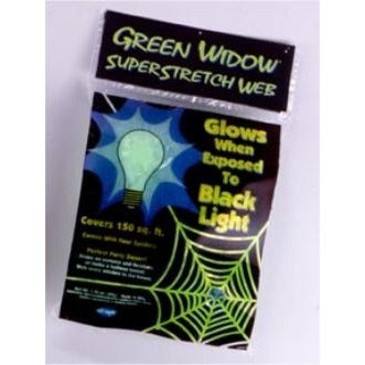Fluorescent Green Super Stretch Spider Web, 50 g