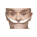 White Costume Moustache, 10 cm x 11 cm