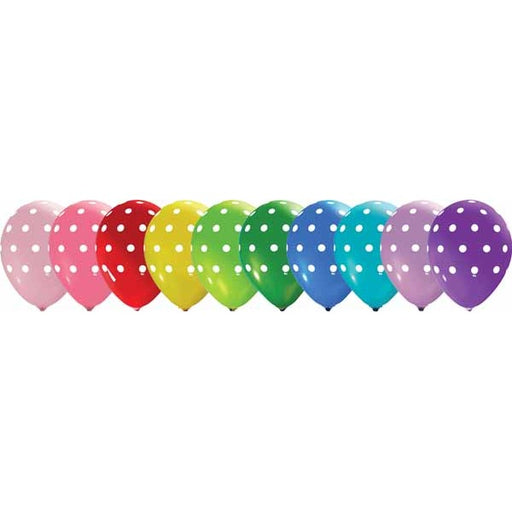 POLKA DOT ALL-OVER 12" TRENDY ASST 50/B