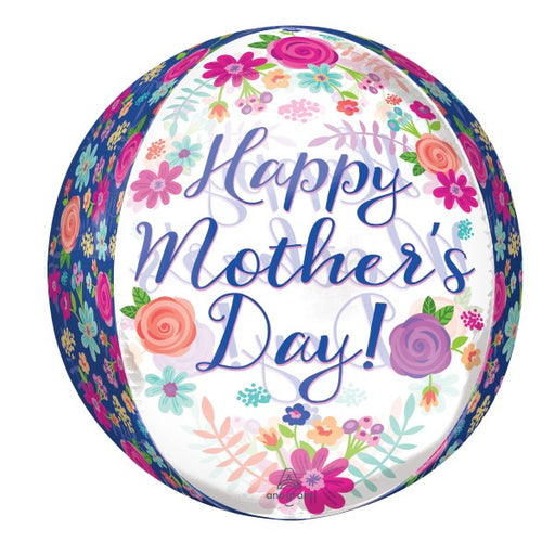 Beautiful Floral Mother's Day 16" Orbz Foil Balloon