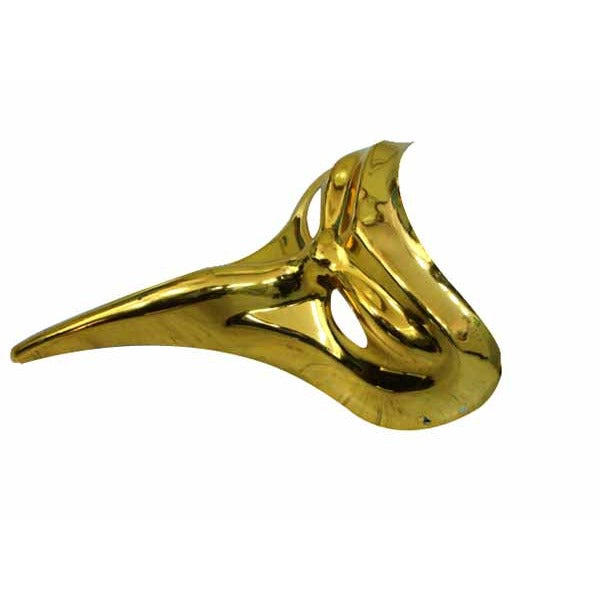 Gold Plastic Face Mask