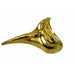 Gold Plastic Face Mask