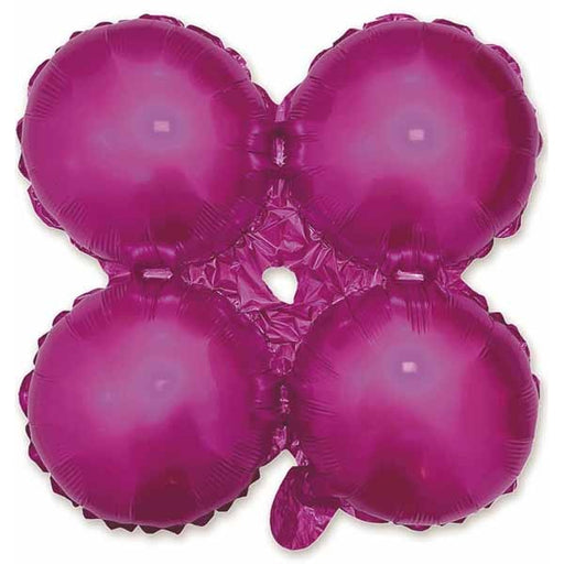 12-Inch Fuchsia Quad Arch Foil Balloon