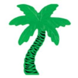 16-Inch Foil Palm Tree Silhouette